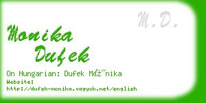 monika dufek business card